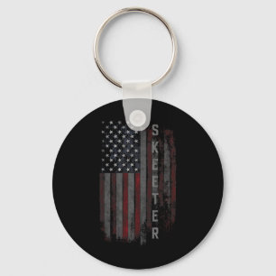 Porte-clés Bateau de pêche Skeeter Family American Flag