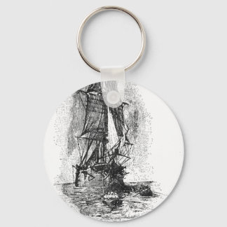 Porte-clés Bateau de pirates de l'île au trésor