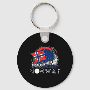Porte-clés Bateau Drapeau Norvégien Norvège Navire Viking Fie