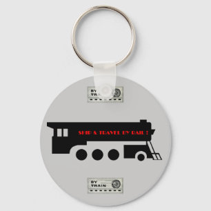 Porte-clés Bateau et voyage en le train de chemin de fer