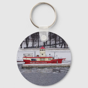 Porte-clés Bateau-phare Biskopsudden de Stockholm Suède