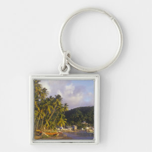 Porte-clés Bateaux de pêche, Soufriere, Sainte-Lucie, Caraïbe