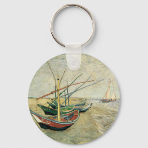 Porte-clés Bateaux de pêche sur la plage par Vincent van Gogh