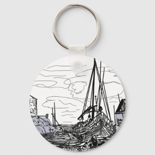 Porte-clés bateaux en mer