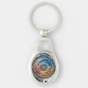 Porte-clés Batik futuriste Art cosmique - Design spatial