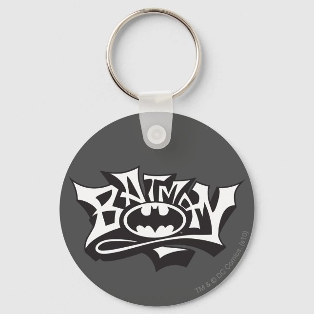 Porte-clés Batman | Logo du nom du graffiti (Recto)