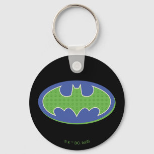 Porte-clés Batman Symbole pourpre et vert