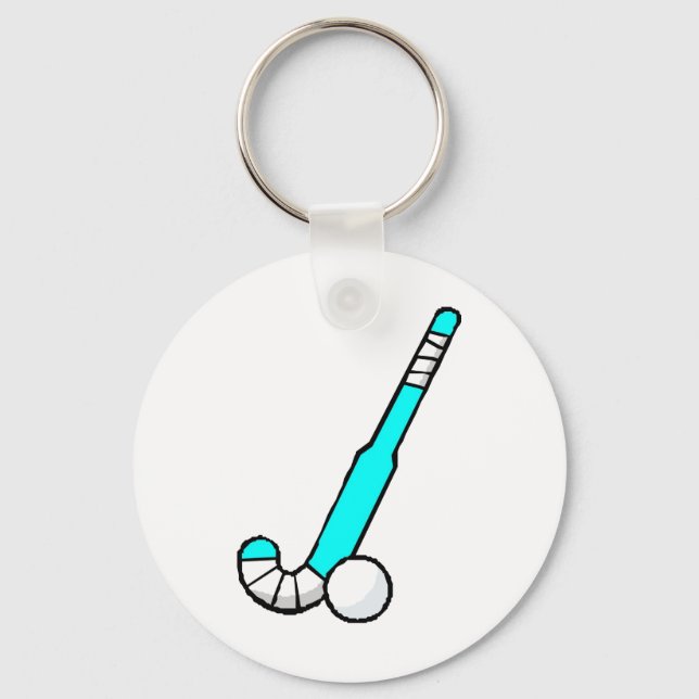 Porte-clés Bâton de hockey Aqua Field (Recto)