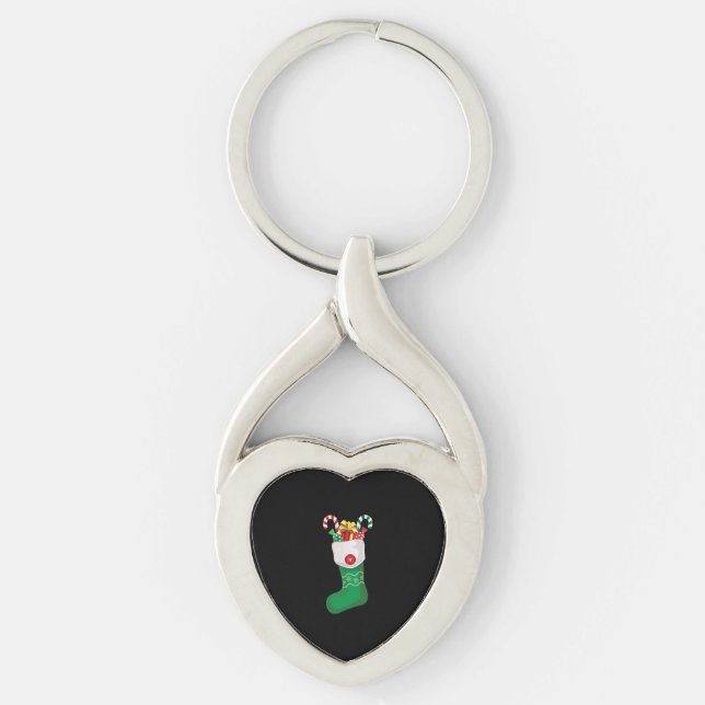Porte-clés Bâton du Christ vert (Devant)