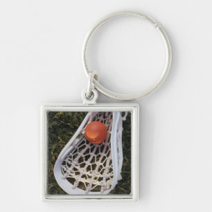 Porte-clés Bâton et boule de lacrosse