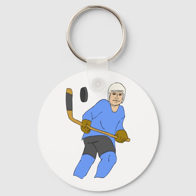 Porte-clés Bâton Et Camion De Hockey (Recto)
