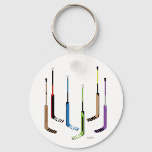 Porte-clés Bâtons de hockey de gardien de but