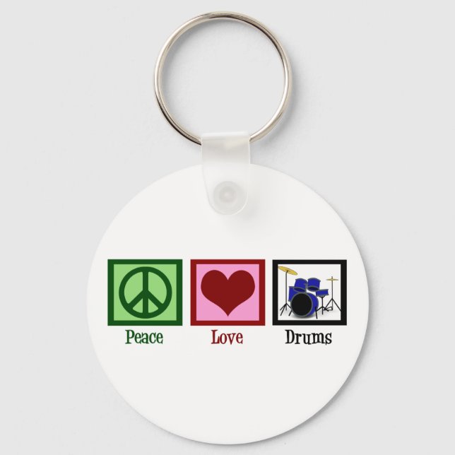 Porte-clés Batteries Peace Love (Recto)