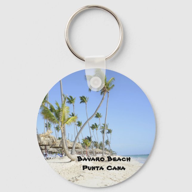 Porte-clés Bavaro Beach sur l'île de Punta Cana (Recto)