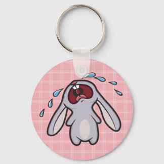 Porte-clés Bawling Bunny avec Porte - clé de chèques roses