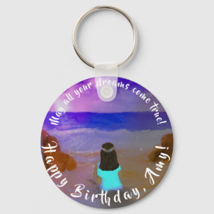 Porte-clés B'day Big Dreamer ! Girls Beach Tableau d'annivers