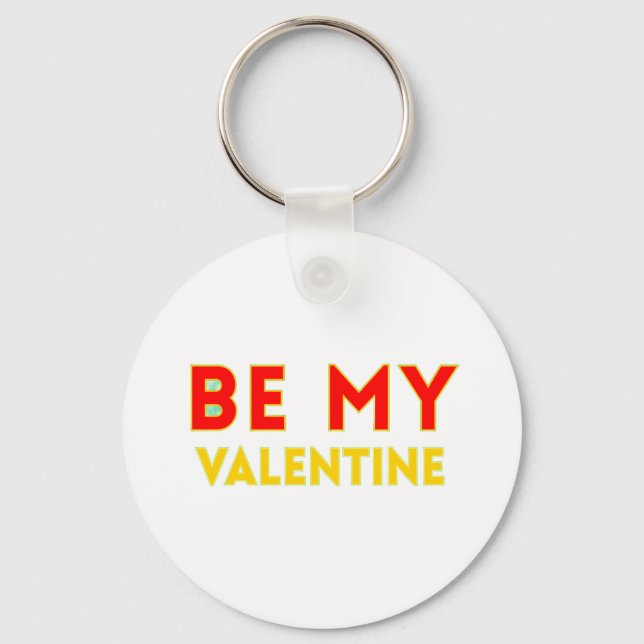 Porte-clés BE MY VALENTlNE (Recto)