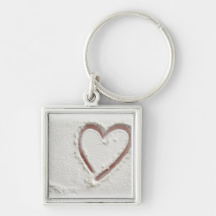 Porte-clés Beach Sand Heart Valentine Porte - clé