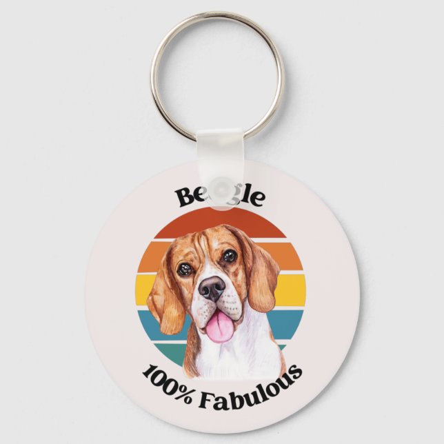 Porte-clés Beagle drôle de citation Porte - clé (Recto)