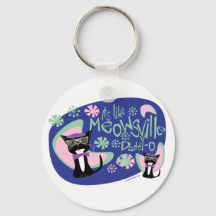 Porte-clés Beatnik Kitty de Papa-o de Meowsville