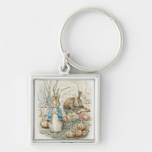 Porte-clés Beatrix Potter Peter Rabbit et Benjamin Bunny