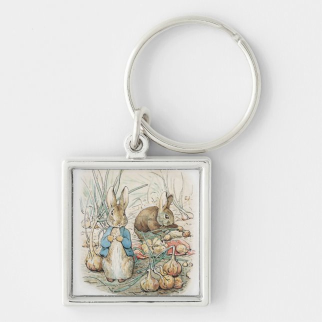 Porte-clés Beatrix Potter Peter Rabbit et Benjamin Bunny (Devant)