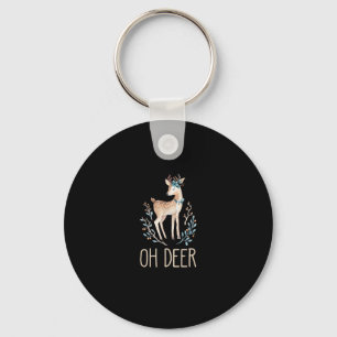 Porte-clés Beau Cerf Drôle Oh Cerf Design Moderne