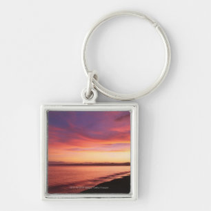 Porte-clés Beau coucher du soleil à la plage