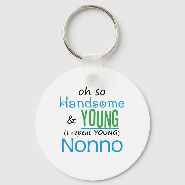 Porte-clés Beau et jeune Nonno (Recto)