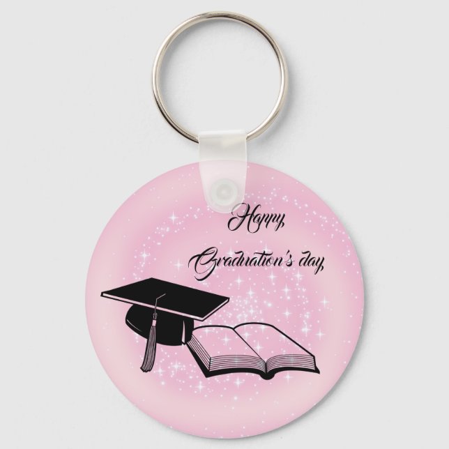 Porte-clés Beau Joyeux Joyeux jour de Graduations (Recto)