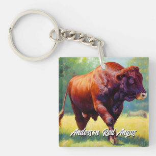 Porte-clés Beau Red Angus Bull