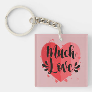 Porte-clés Beaucoup d'amour, grand coeur