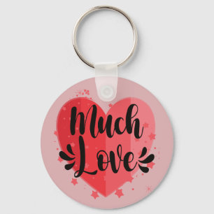 Porte-clés Beaucoup d'amour, grand coeur