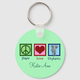 Porte-clés Beautiful Elephant Custom Mint Green