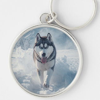 Porte-clés Beautiful Snow Wolf