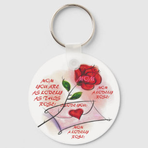 Porte-clés BEAUX ROSES ! Porte - clé
