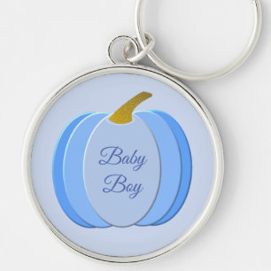 Porte-clés Bébé Bleu mignon Citrouille Personnalisé