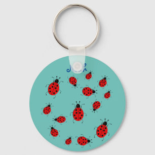 Porte-clés Bébé et enfants, coccinelles, personnalisées
