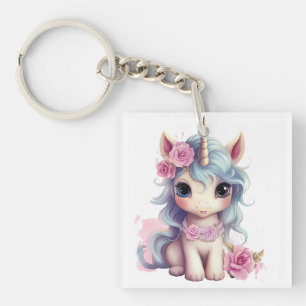 Porte-clés Bébé fée mignon Unicorn Imaginaire mousseux
