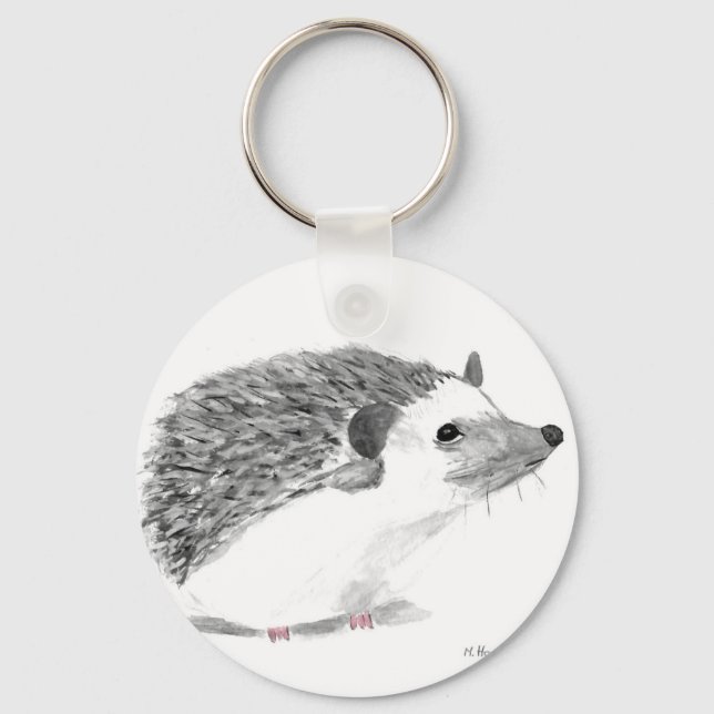 Porte-clés Bébé hérisson animal (Recto)