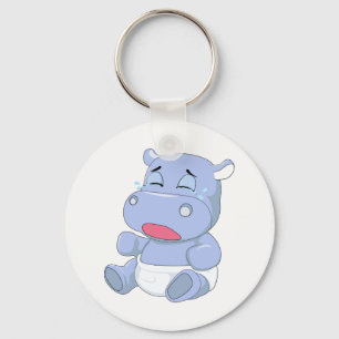 Porte-clés Bébé hippopotame pleure