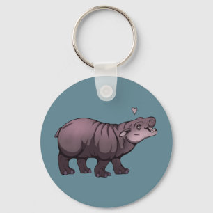 Porte-clés Bébé Hippopotame Pygmée