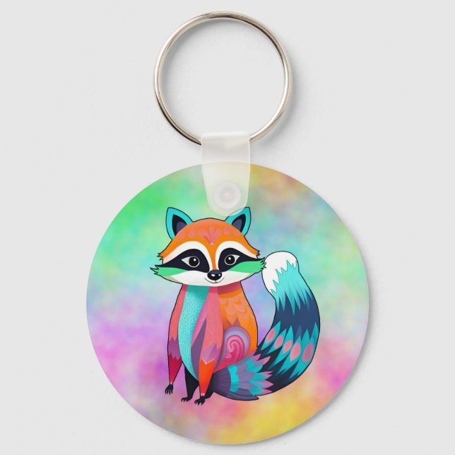 Porte-clés Bébé mignon Raccoon (Recto)