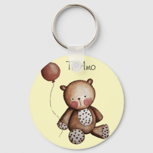 Porte-clés Bébé ours avec Porte - clé à ballons