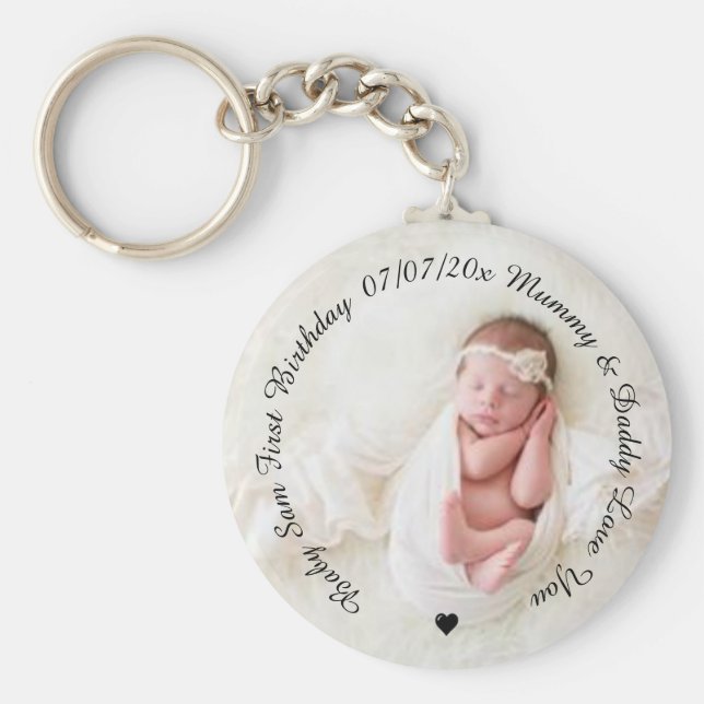 Porte-clés Bébé Photo - Clavier cadeau (Devant)