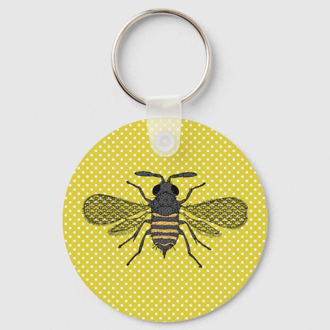 Porte-clés BEES et Honeycomb - Sauvez les abeilles (Recto)