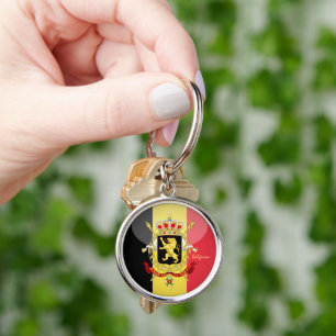 Porte-clés Belgian flag, emblem & Belgium holiday /sports Key