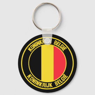 Porte-clés Belgium Round Emblem