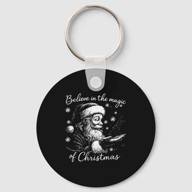 Porte-clés Believe In The Magic Of Christmas, Funny Christmas (Recto)