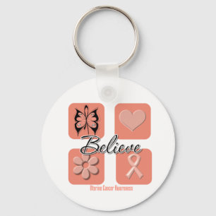 Porte-clés Believe Inspirations Uterine Cancer